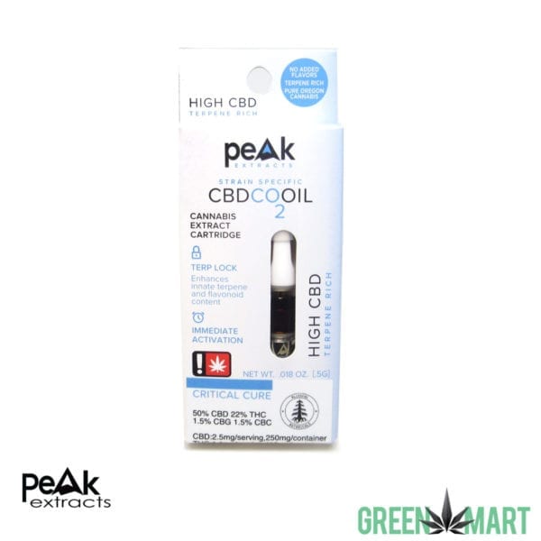 Peak Extracts Cartridges - Critical Cure