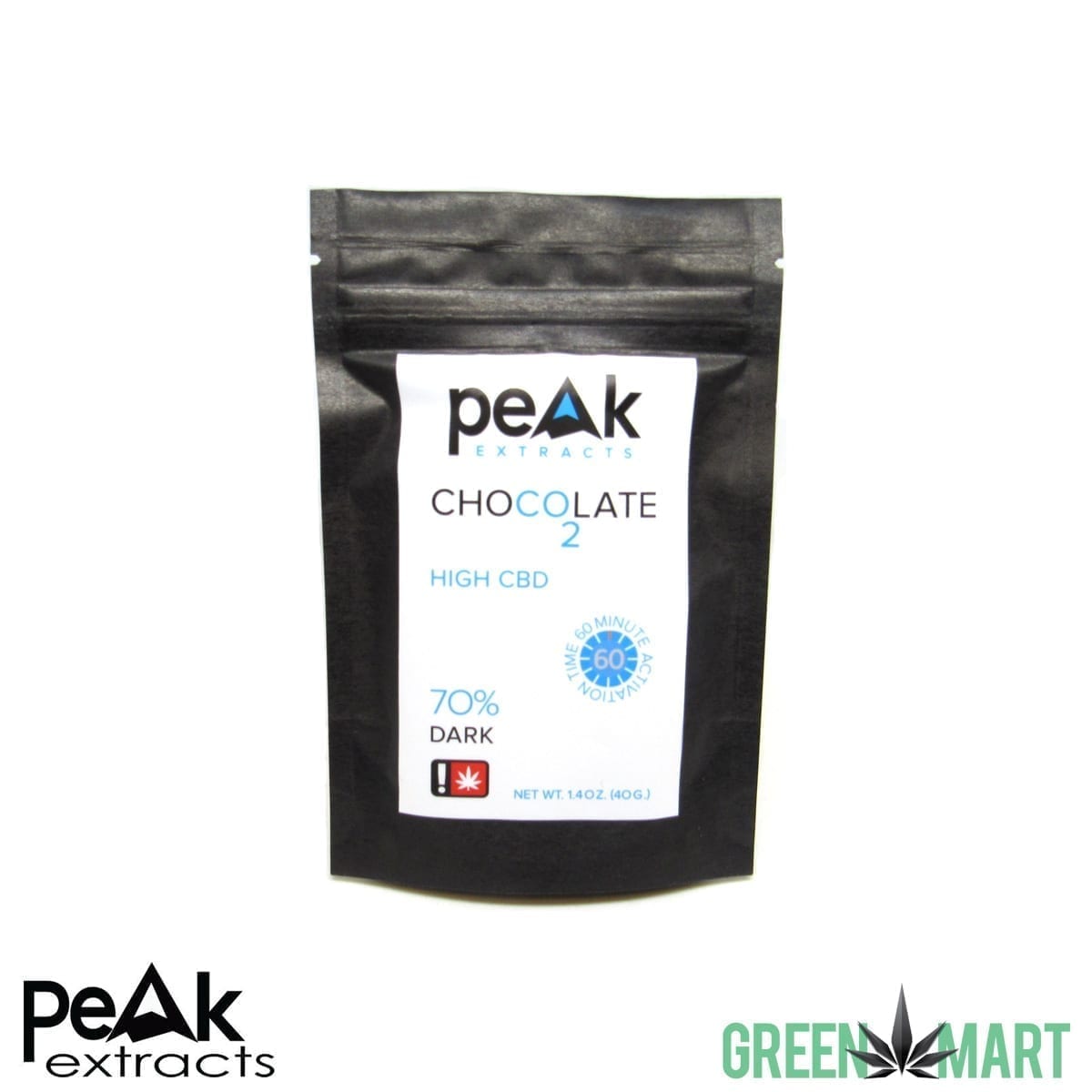 Peak Extracts Dark Chocolate - High CBD