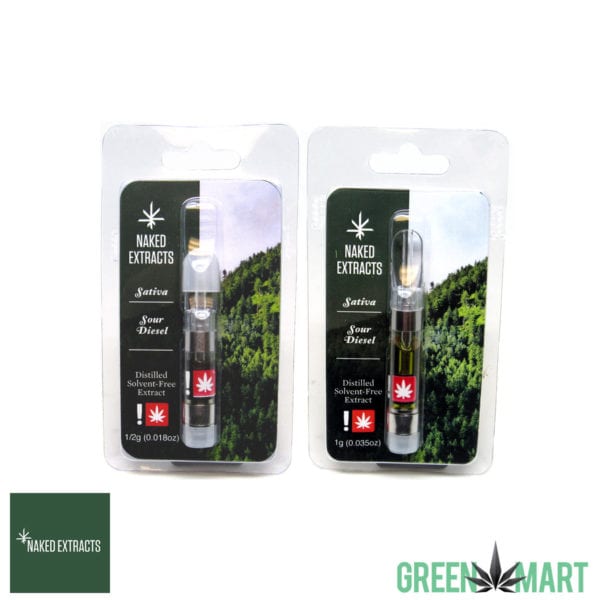 Naked Extracts Cartridges - Sour Diesel