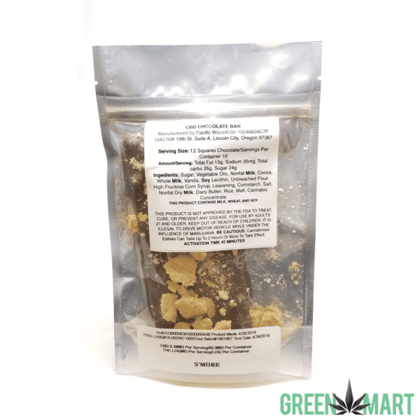 Pacific Wave Edibles Chocolate - S'mores
