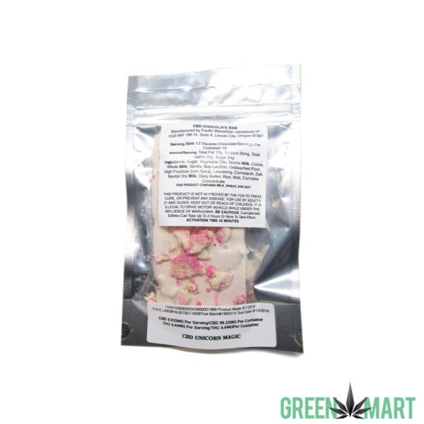 Pacific Wave Edibles CBD Chocolate - Unicorn Magic
