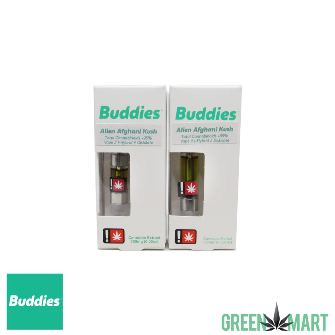 Buddies Brand Distillate Cartridge - Alien Afghani Kush | Green Mart ...