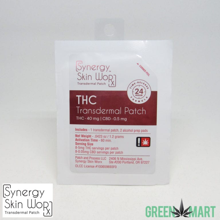 Synergy Skinworx Transdermal Patch THC Green Mart Beaverton