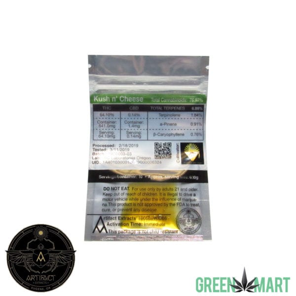 Artifact Extracts - Kush N Cheese