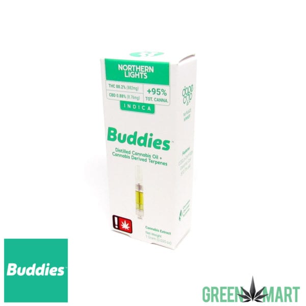 Buddies Brand Distillate Cartridge - Northern Lights