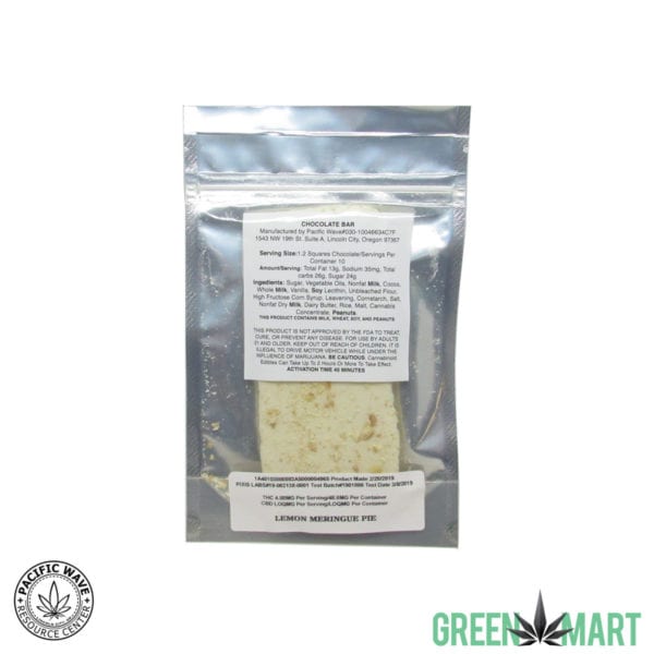 Pacific Wave Edibles - THC Lemon Meringue Pie Bar