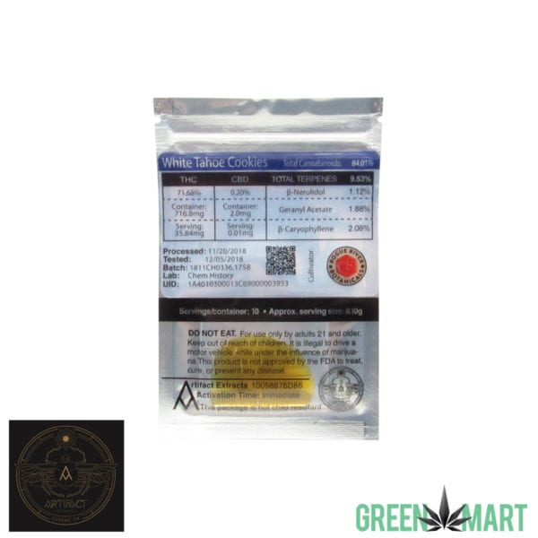 Artifact Extracts - White Tahoe Cookies