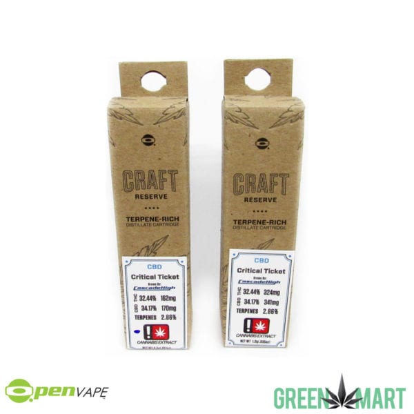 O.pen Vape Craft Reserve Cartridges - Critical Ticket