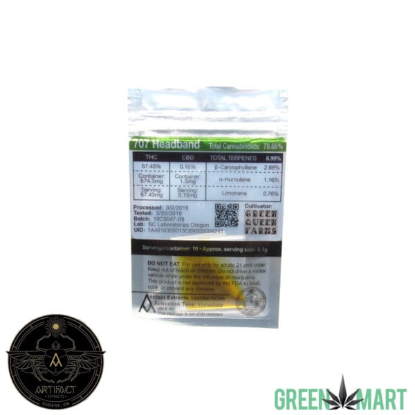 Artifact Extracts - 707 Headband