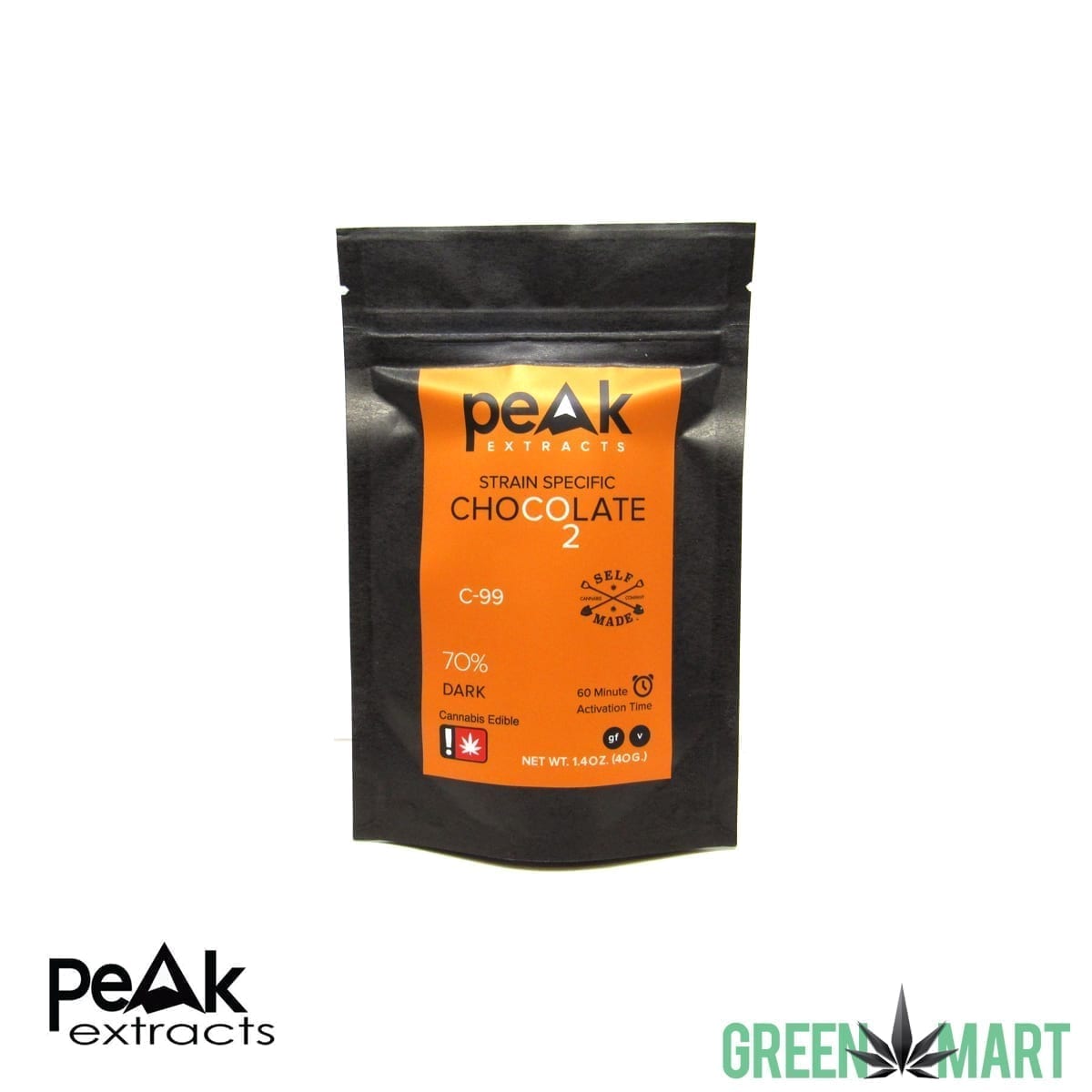 Peak Extracts THC Dark Chocolate - C-99