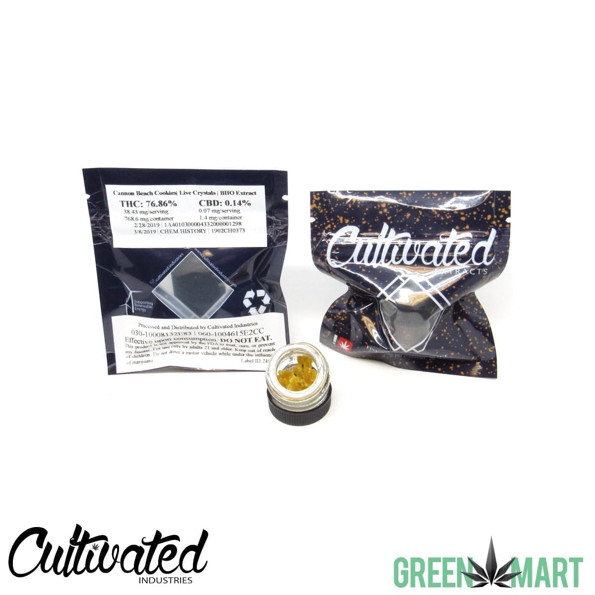 Cultivated Extracts - Cannon Beach Cookies Live Crystals