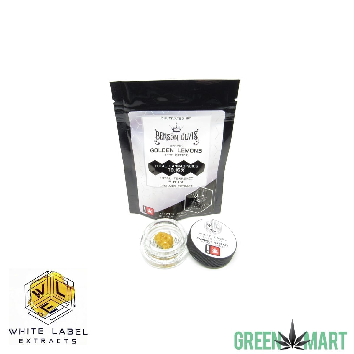 White Label Extracts - Golden Lemons Terp Batter