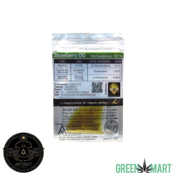 Artifact Extracts - Strawberry OG