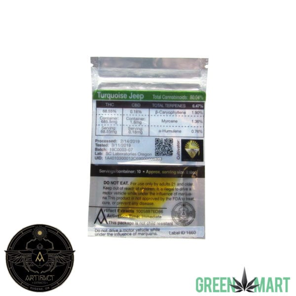 Artifact Extracts - Turquoise Jeep