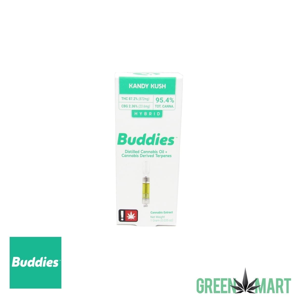 Buddies Brand Distillate Cartridge - Kandy Kush