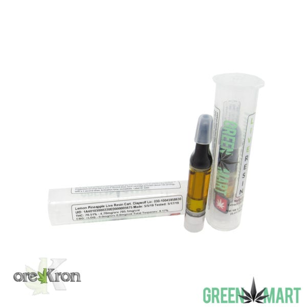 Green Mart Live Resin Carts- Lemon Pineapple