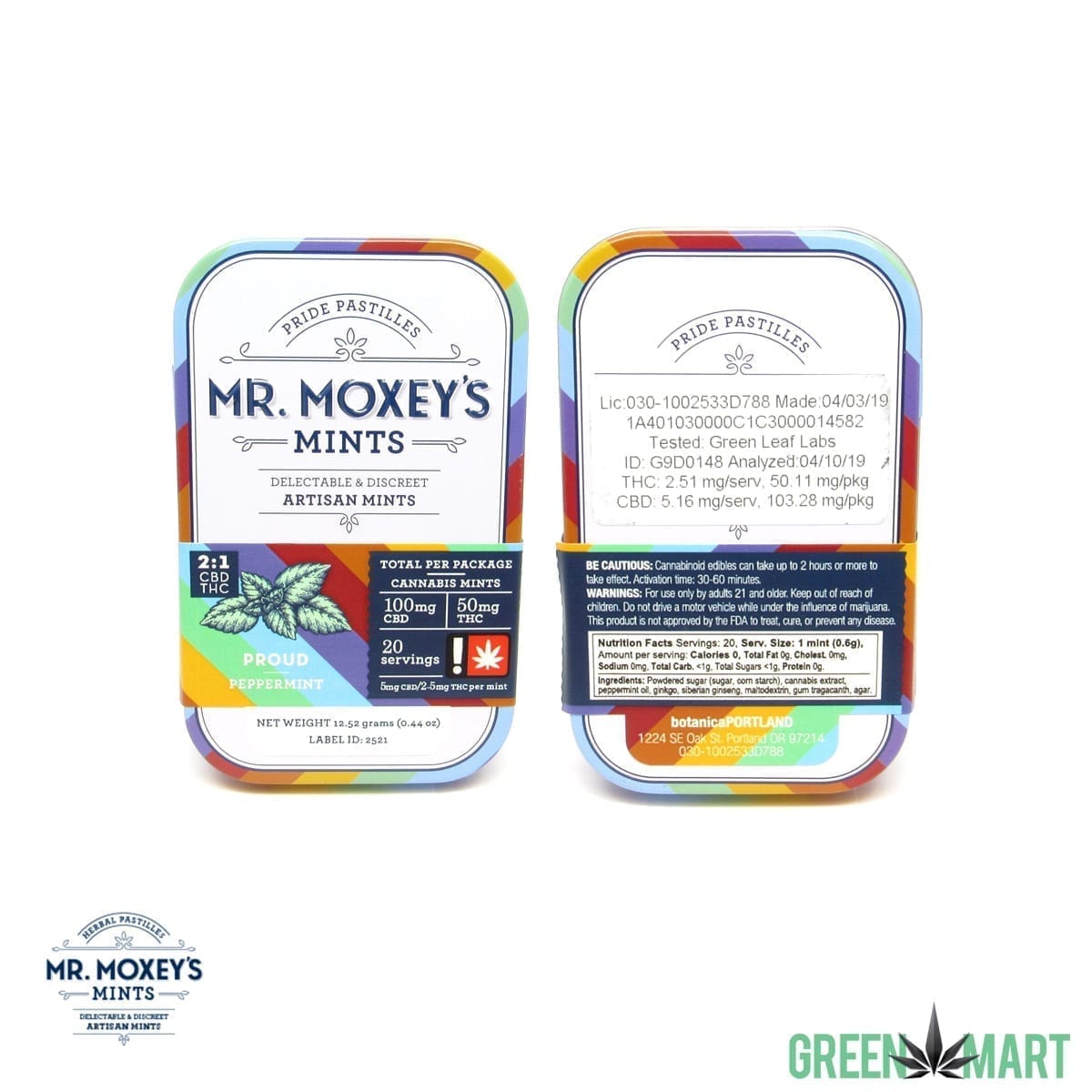 Mr. Moxey's Mints - Proud CBD 2:1 Peppermint