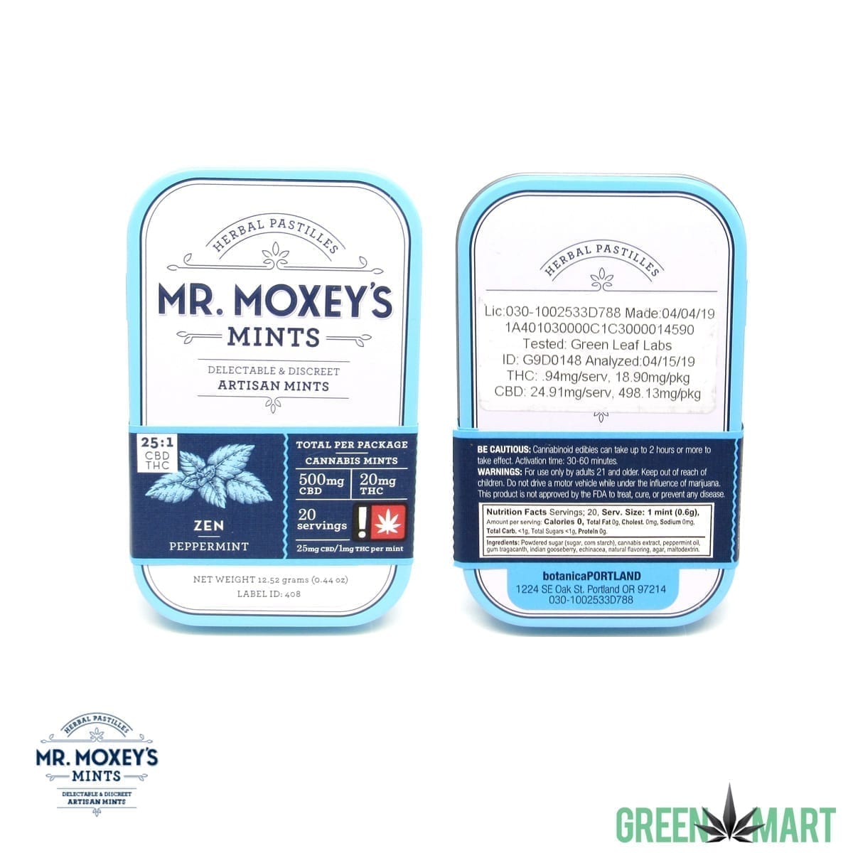 Mr. Moxey's Mints - Zen CBD 25:1 Peppermint