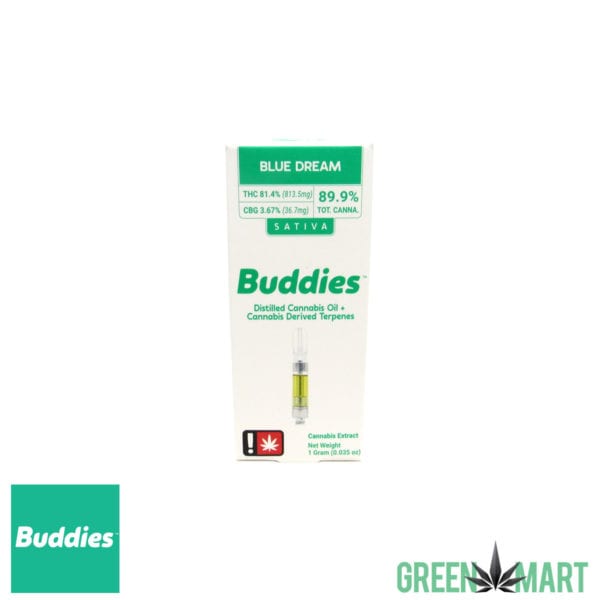 Buddies Distillate Cartridge - Blue Dream Full Gram