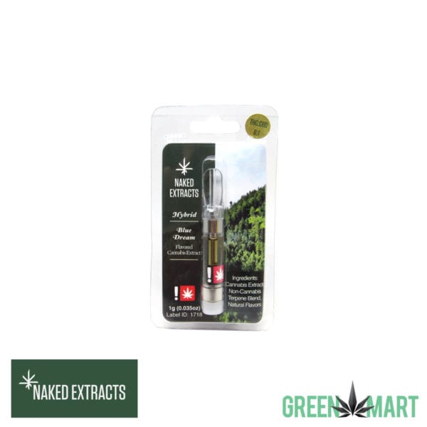 Naked Extracts Distillate Cartridges - Blue Dream