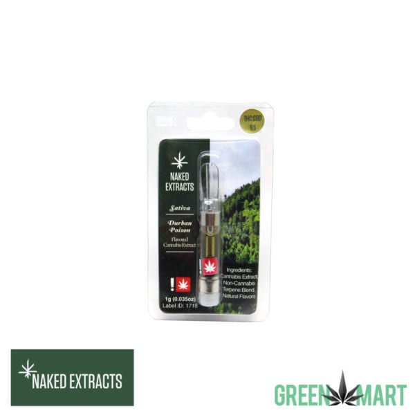 Naked Extracts Distillate Cartridges - Durban Poison