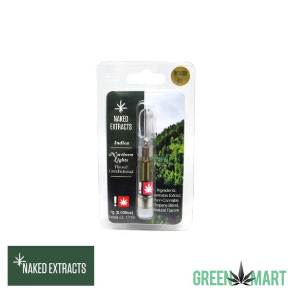 Naked Extracts Distillate Cartridges - Northern Lights