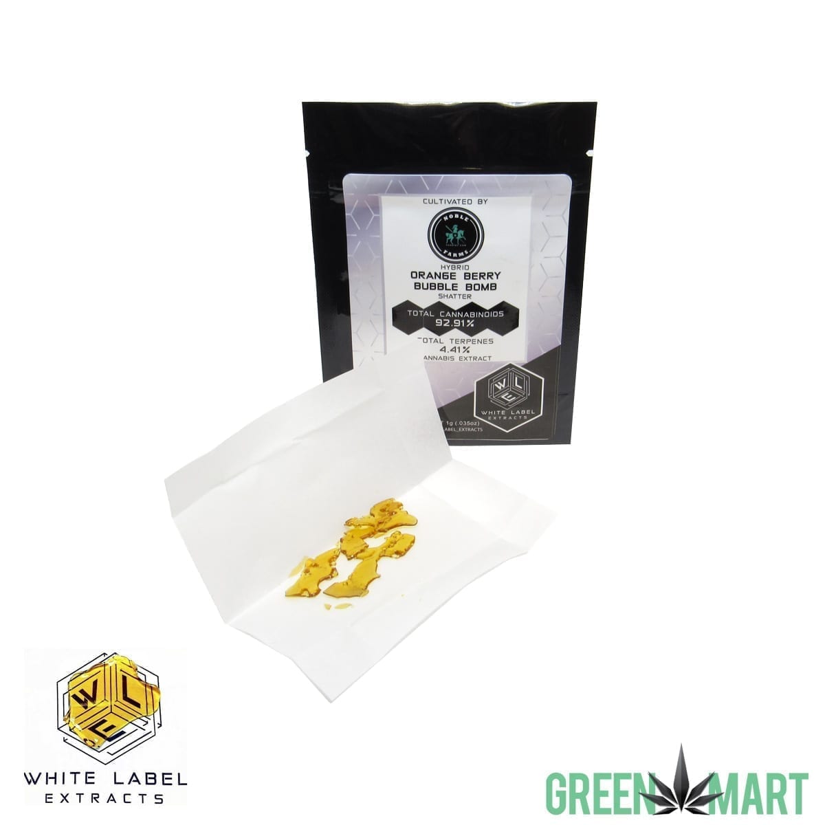 White Label Extracts - Orange Berry Bubble Bomb Shatter
