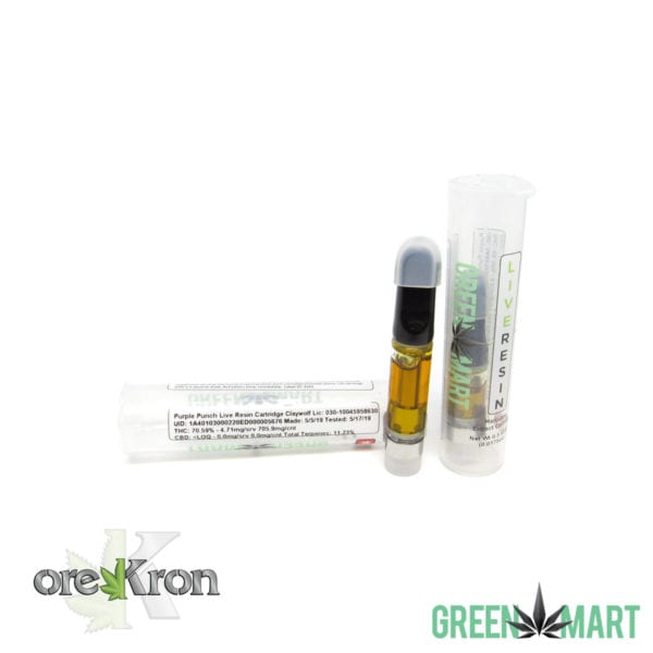 Green Mart Live Resin Cartridges - Purple Punch