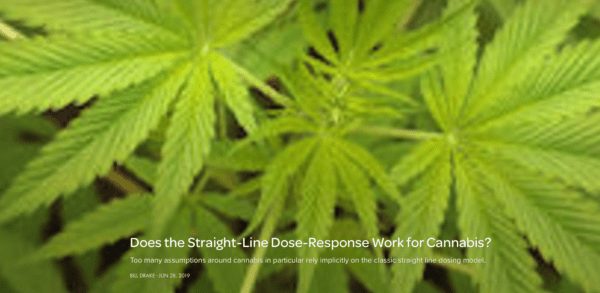 Does the Straight-Line Dose-Response Work for Cannabis?