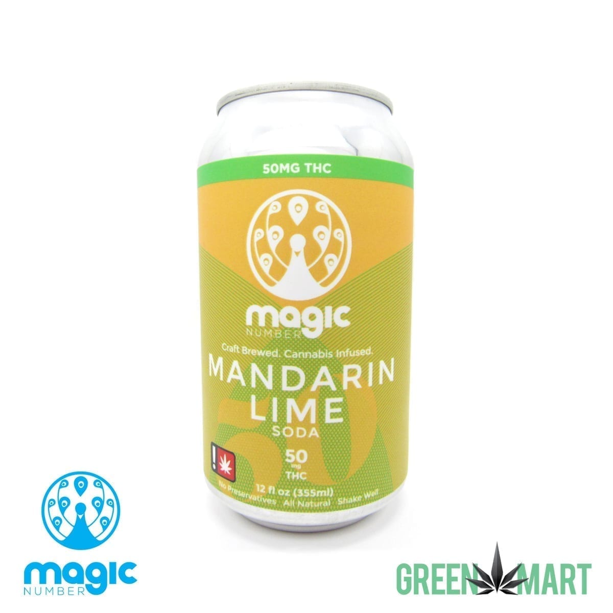 Magic Number Mandarin Lime THC Soda - Front