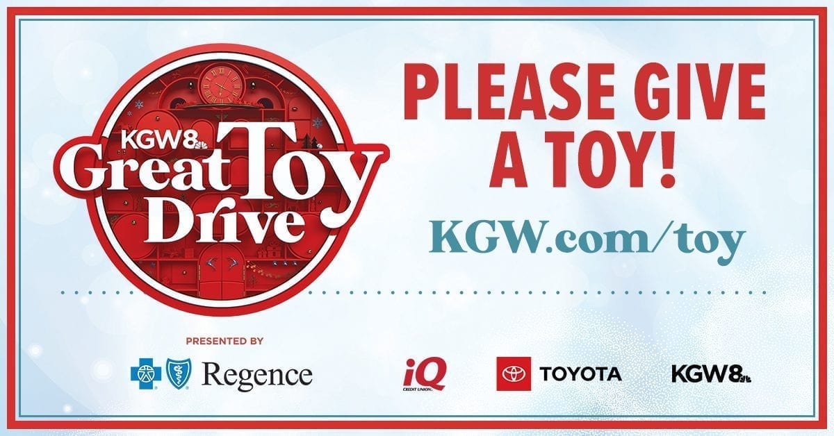 The KGW Great Toy Drive is happening at Green Mart! Green Mart