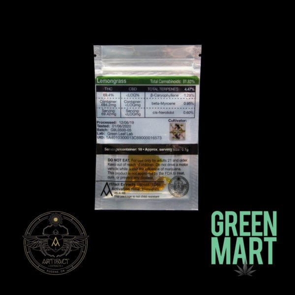 Artifact Extracts - Lemongrass Shatter