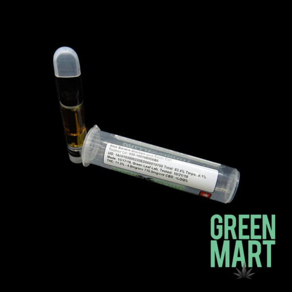 Green Mart Live Resin Cartridge - Sour Banana Sherbet 1g