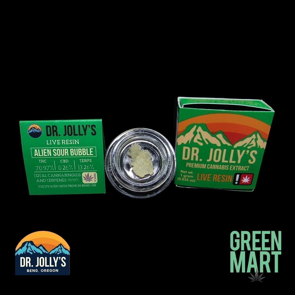 Dr. Jolly's Extracts - Alien Sour Bubble Front