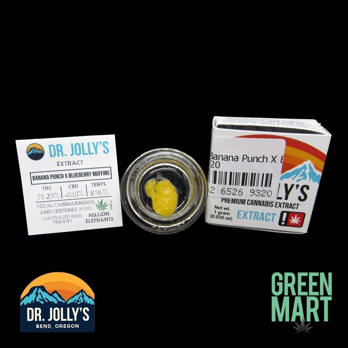 Dr. Jolly's Extracts - Banana Punch x Blueberry Muffins Front