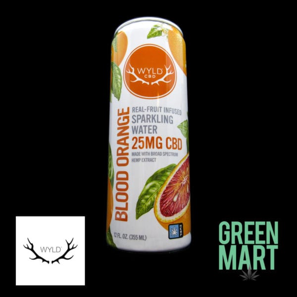 Wyld CBD Sparkling Water - Blood Orange Drink Front