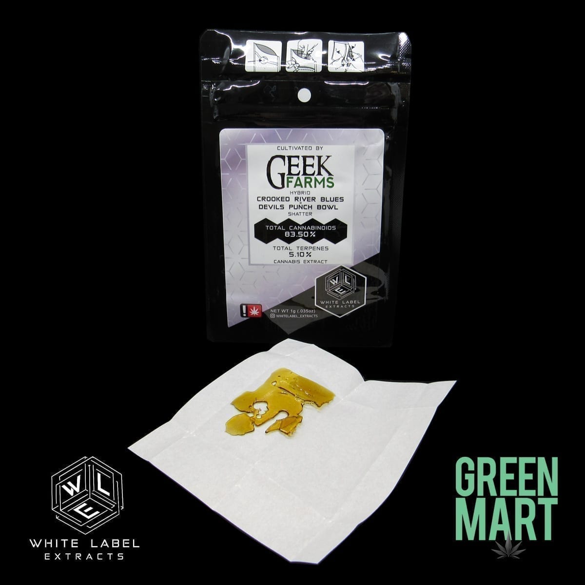 White Label Extracts - Crooked River Blues x Devils Punch Bowls Front