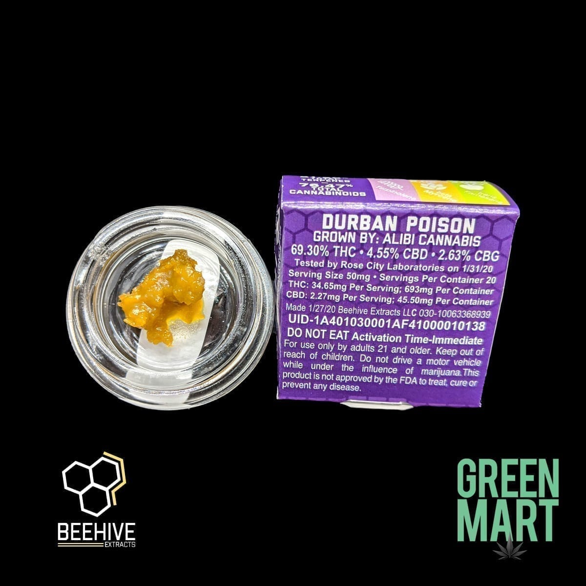Beehive Extracts - Durban Poison