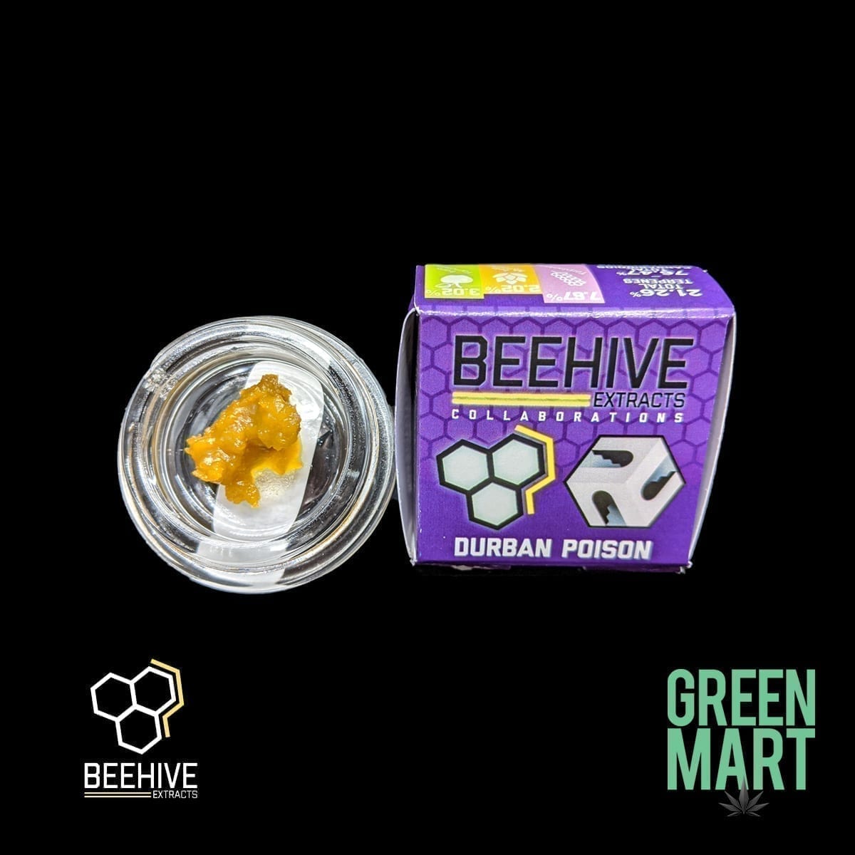 Beehive Extracts - Durban Poison Front