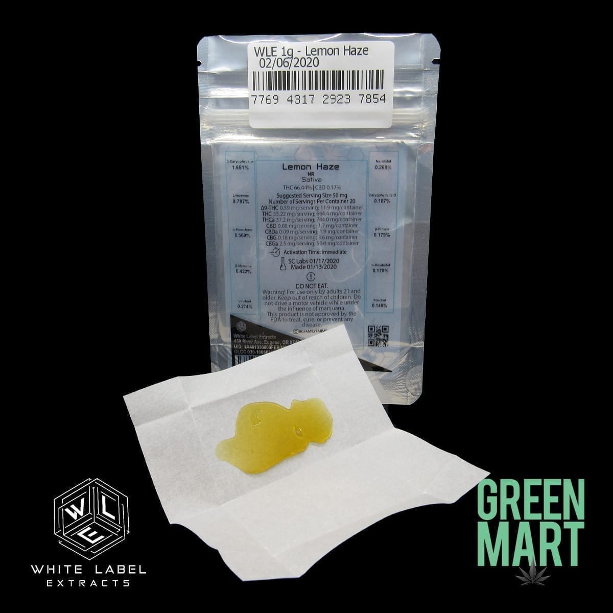 White Label Extracts - Lemon Haze