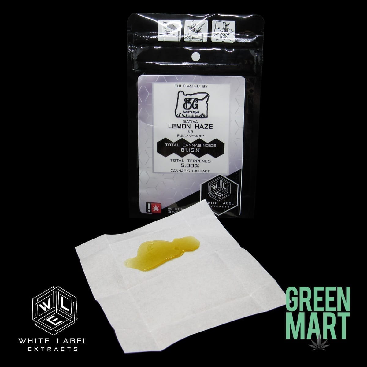 White Label Extracts - Lemon Haze Pull N Snap Front