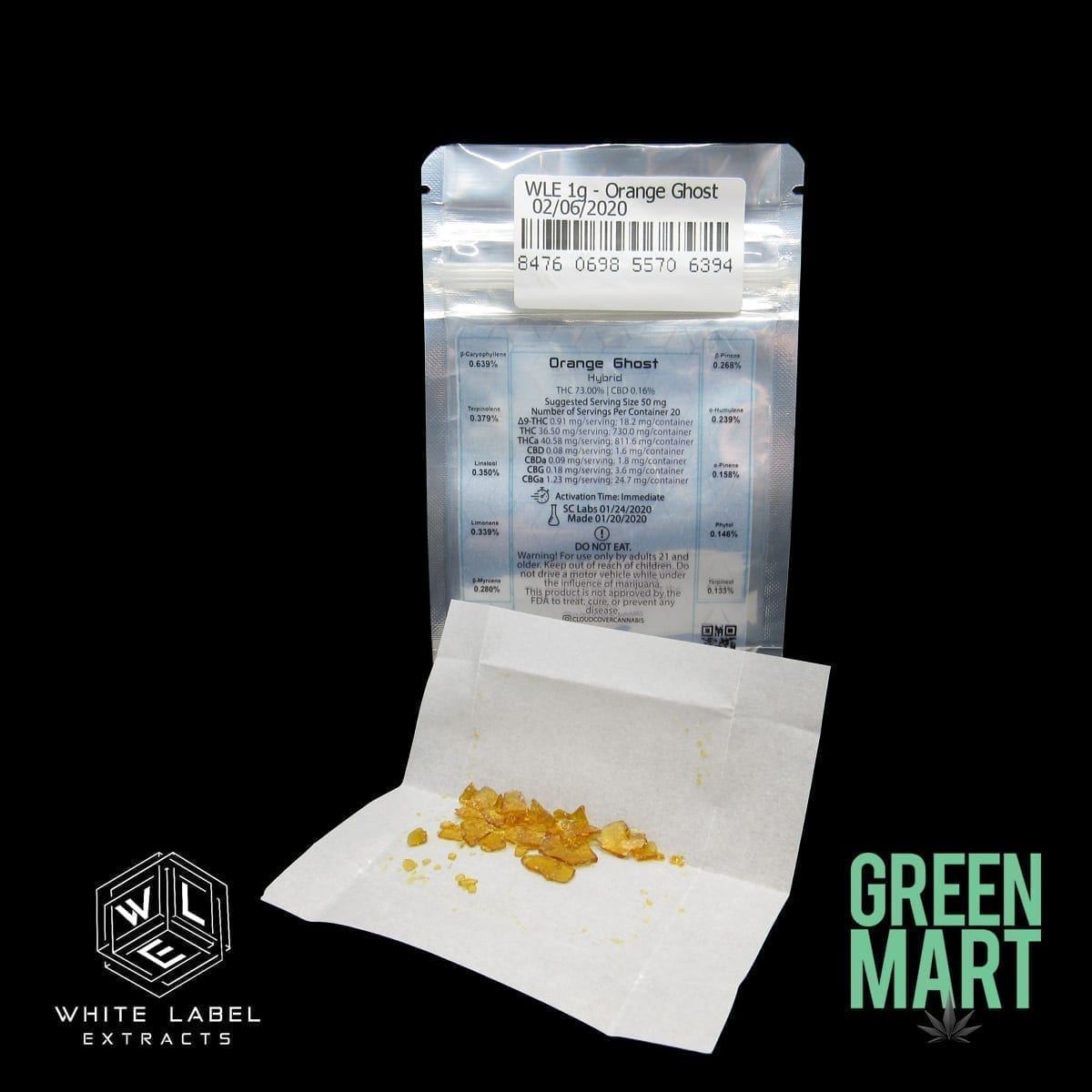 White Label Extracts - Orange Ghost Back