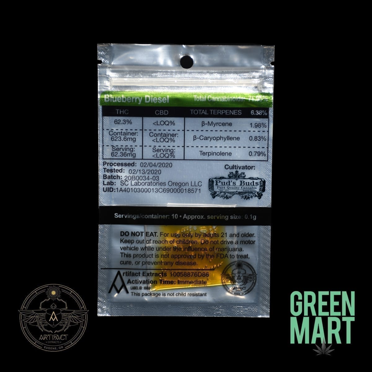 Artifact Extracts - Blueberry Diesel