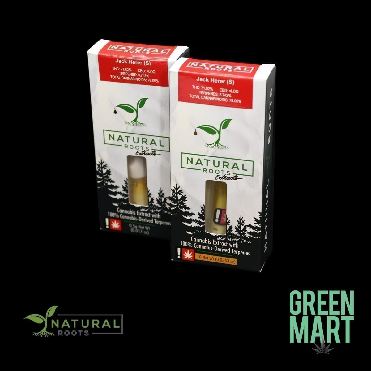 Natural Roots Extracts Cartridges - Jack Herer
