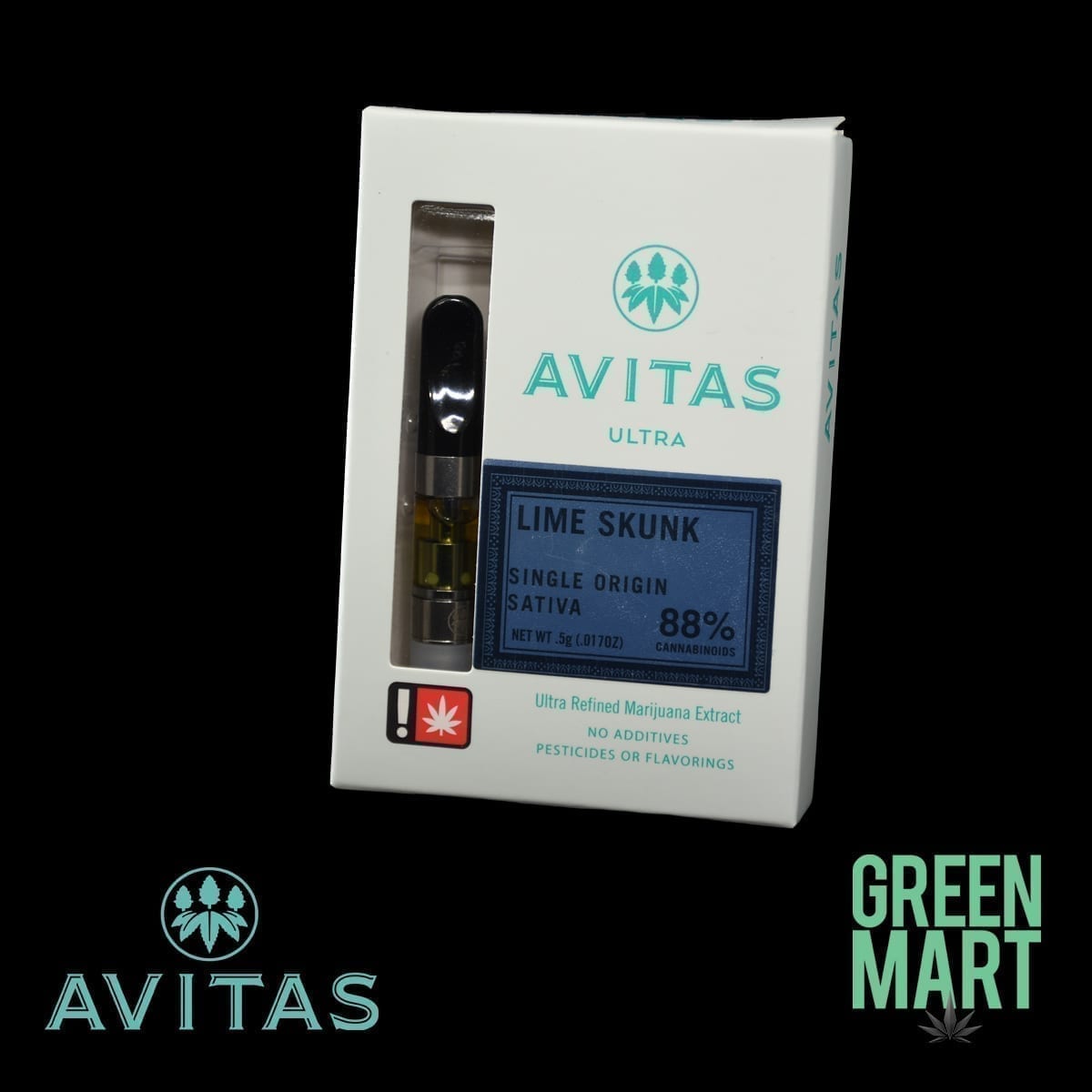 Avits Ultra Distillate Brand Cartridge - Lime Skunk Half G