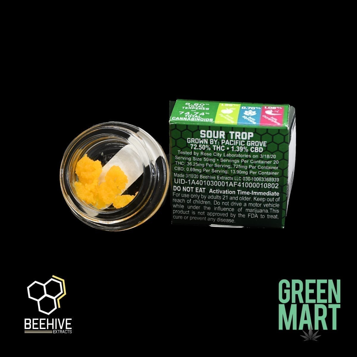 Bee Hive Extracts - Sour Trop Back