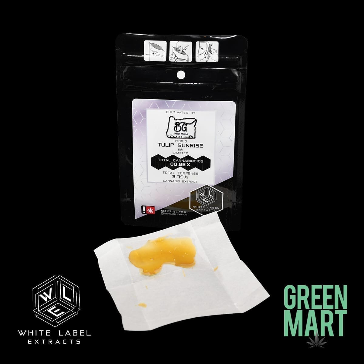 White Label Extracts - Tulip Sunrise Shatter