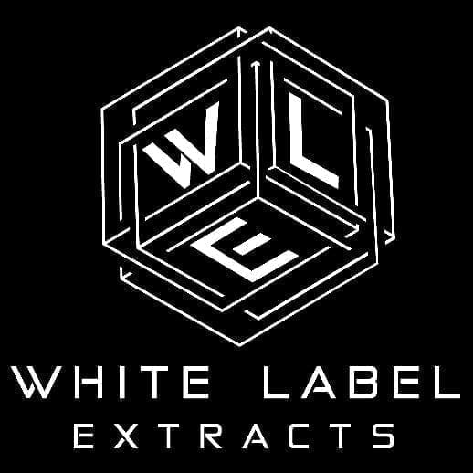 white label extracts black bg logo