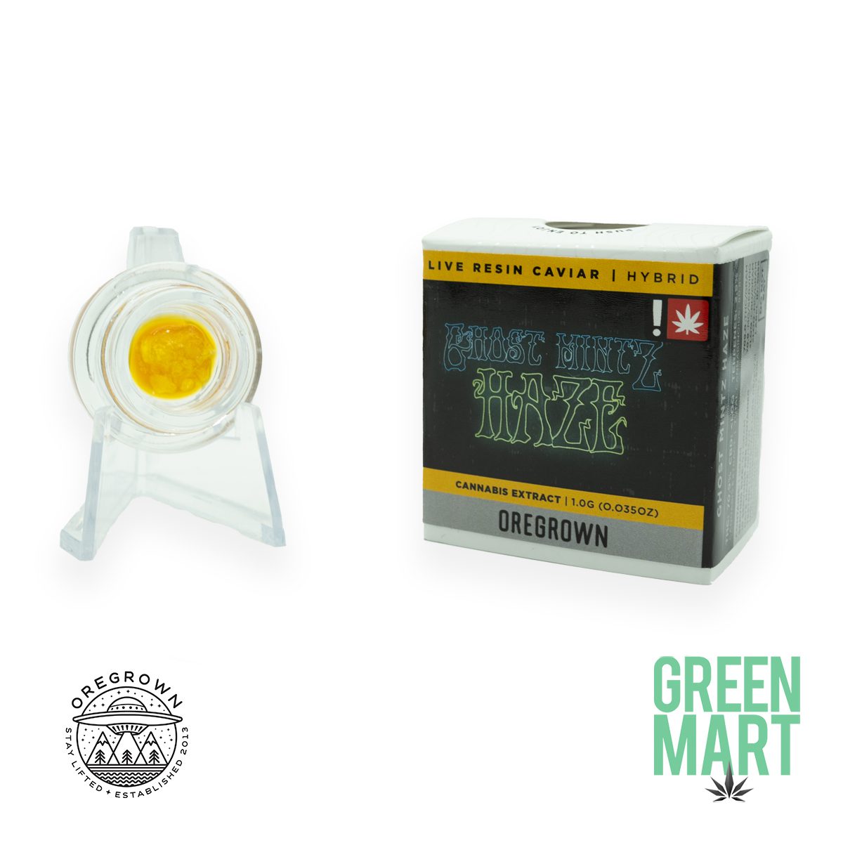 Oregrown - Ghost Mintz Haze Live Resin Caviar | Green Mart Beaverton