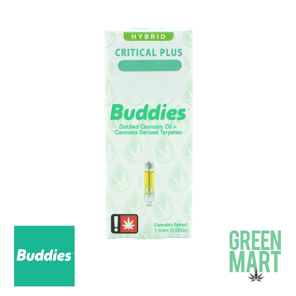 Buddies Vape Cartridge Critical Plus
